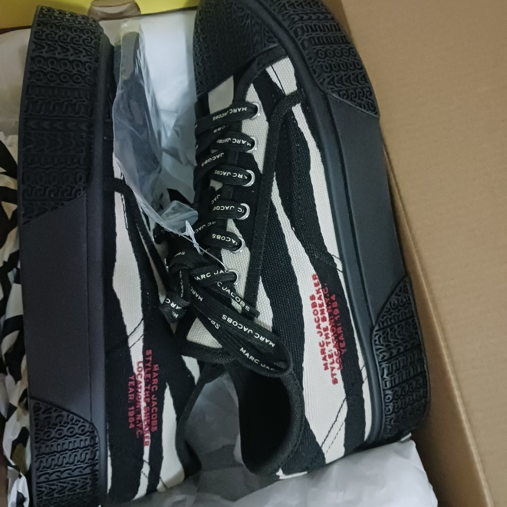Marc Jacobs Black and White Men's Sneakers